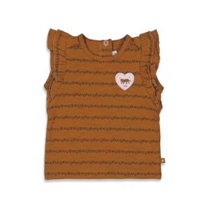 Feetje T-shirt rusches - Tiger Love