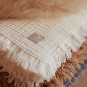 Jollein Muslin fringe deken 75x100 cm