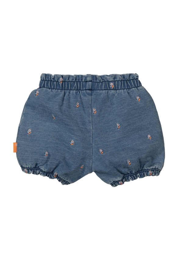 BESS Short Denim Embroidery Flower