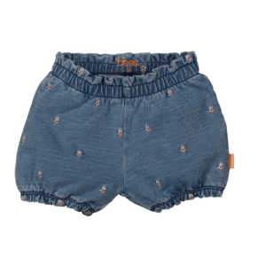 BESS Short Denim Embroidery Flower