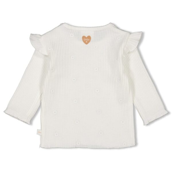 Feetje Longsleeve rib met borduursels - Strawberry Fields